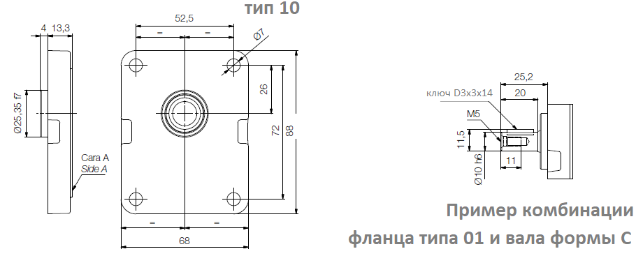 Фланцы 10 насосов серии LO Roquet